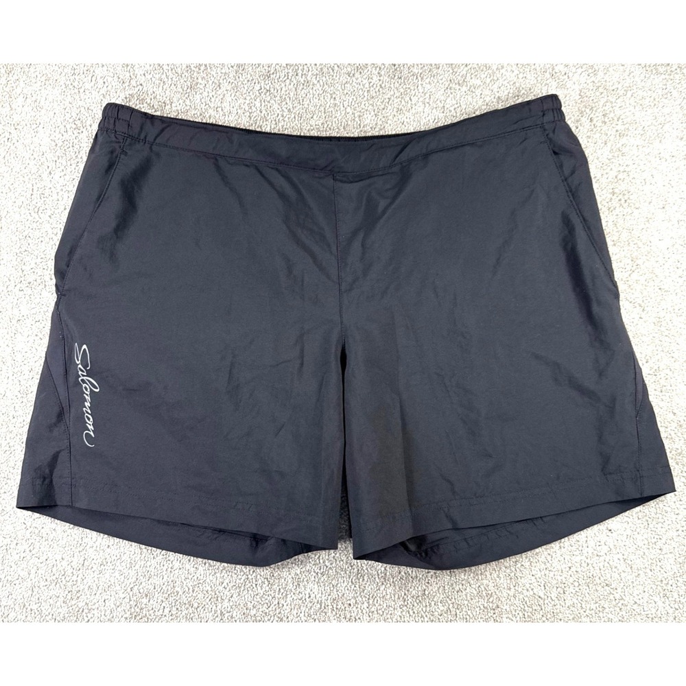 Salomon ActiLite Mens XL Running Shorts Black Athletic Trail Training XL/TG